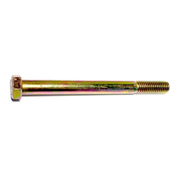 Midwest Fastener Grade 8, 1/2"-13 Hex Head Cap Screw, Zinc Yellow Steel, 5-1/2 in L, 10 PK 00734 - main